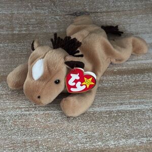 Ty Beanie Baby Brown Horse Plush Derby
